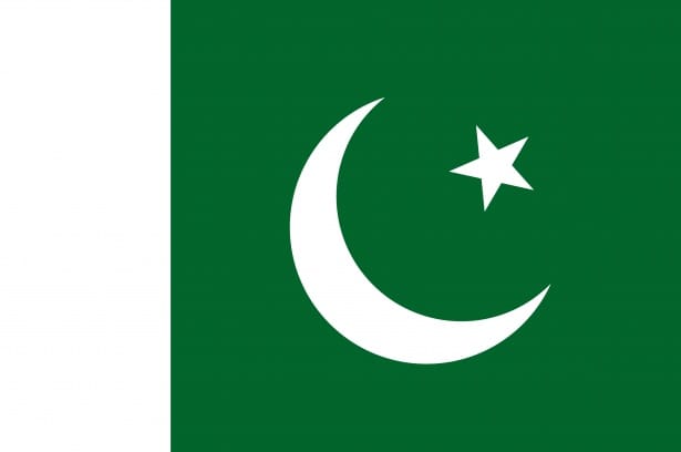 Pakistan flag representing national politics